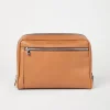 Piccola Pelletteria-Brunello Cucinelli Beauty case in vacchetta con doppia zip Cognac (C001)