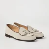 Mocassini-Brunello Cucinelli Belgian Loafer in camoscio con nappi Avena (C2720)