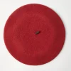 Cappelli-Brunello Cucinelli Berretto in lana con Precious Detail Rosso (C9730)