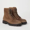 Boots-Brunello Cucinelli Boot in camoscio cerato Marrone (C8044)