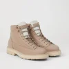 Boots-Brunello Cucinelli Boot Urban Outdoor in nabuk con inserto in velluto a coste Beige (CED82)