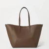 Borse A Mano & Shopper-Brunello Cucinelli Borsa BC Duo in vitello con monile Cioccolato (C8772)