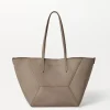 Borse A Mano & Shopper-Brunello Cucinelli Borsa BC Duo in vitello con monile Taupe (C2657)