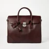 Borse-Brunello Cucinelli Borsa Boston Casual in vitello Burgundy (C8457)