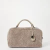 Borse A Mano & Shopper-Brunello Cucinelli Borsa Boston Explorer in shearling Curly Tortora (C7890)