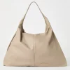 Borse A Mano & Shopper-Brunello Cucinelli Borsa Hobo Swing in nappa Beige (C3251)