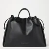 Borse A Tracolla & Zaini-Brunello Cucinelli Borsa Shopper Mellow grande in pelle Soft con monile Nero (C101)