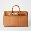 Borse-Brunello Cucinelli Borsa Weekender Country in vacchetta Cognac (C001)