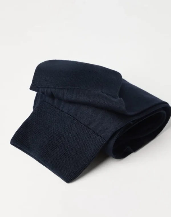 Altri Accessori-Brunello Cucinelli Calze in cotone Blu Navy (C2425)