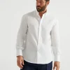 Camicie-Brunello Cucinelli Camicia basic fit in twill con colletto button down Bianco (C159)