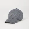 Cappelli-Brunello Cucinelli Cappello Baseball in flanella di lana vergine con ricamo Grigio Medio (CGQ69)