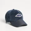 Accessori-Brunello Cucinelli Cappello Baseball in velluto a coste tinto capo con patch Blu (CXS63)