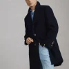 Capospalla-Brunello Cucinelli Cappotto in beaver double di lana Blu Navy (CO152)