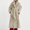 Capospalla-Brunello Cucinelli Cappotto reversibile in shearling con Shiny Detail Neve (C7243)