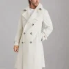 Capospalla-Brunello Cucinelli Cappotto trench in diagonale di lana, seta e cashmere Beige (CCO74)