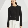 Maglieria-Brunello Cucinelli Cardigan Dazzling Double Cable in cotone Nero (C101)