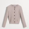 Maglieria-Brunello Cucinelli Cardigan in cashmere Sparkling a coste Rosa (C9614)