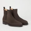 Boots-Brunello Cucinelli Chelsea boot in camoscio Testa di Moro (C7284)