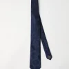 Altri Accessori-Brunello Cucinelli Cravatta Jacquard in seta Blu Navy (C9670)