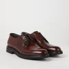 Stringate-Brunello Cucinelli Derby in cordovan Burgundy (C8857)