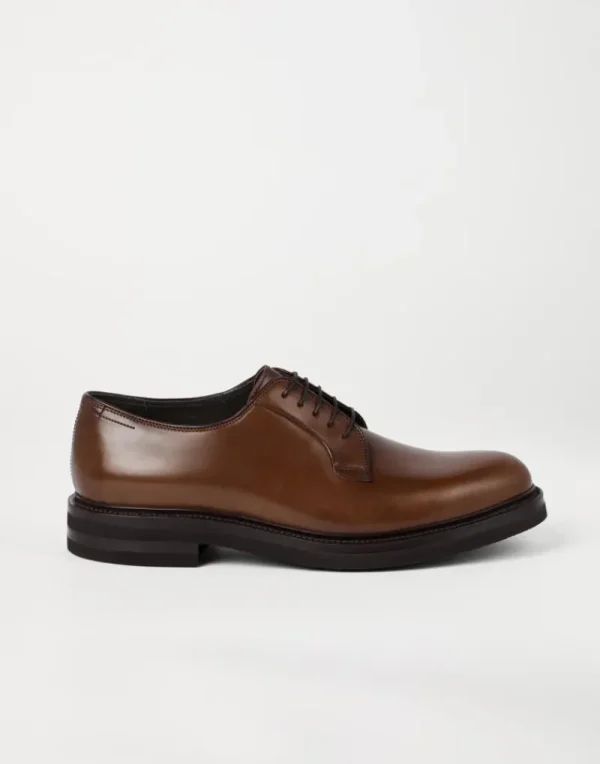 Stringate-Brunello Cucinelli Derby in cordovan Cognac (C6491)