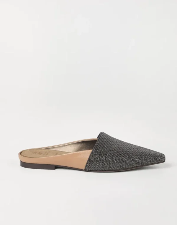 Mocassini & Flat Shoes-Brunello Cucinelli Flats Precious in vitello Taupe (C2864)