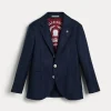 Abiti & Giacche-Brunello Cucinelli Giacca in flanella di lana vergine Blu Navy (C396)