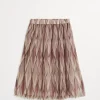 Pantaloni & Gonne-Brunello Cucinelli Gonna Pleated in tulle Argyle Rosa (C001)