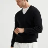 Maglieria-Brunello Cucinelli Maglia in cashmere Nero (CH101)