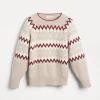 Maglieria-Brunello Cucinelli Maglia jacquard Snowflake Argyle in cashmere Beige (CWP79)