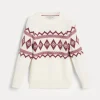 Maglieria-Brunello Cucinelli Maglia Snowflake Jacquard in cashmere Rosso (CQG19)