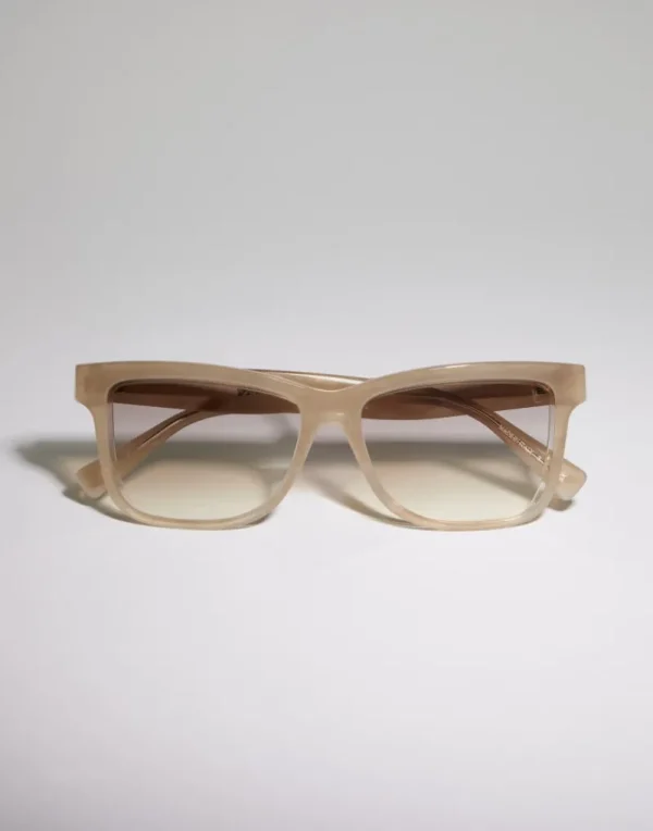 Occhiali | Occhiali Donna-Brunello Cucinelli Occhiale da sole Aurora Ancestry in acetato Cashmere Beige (CAD40)