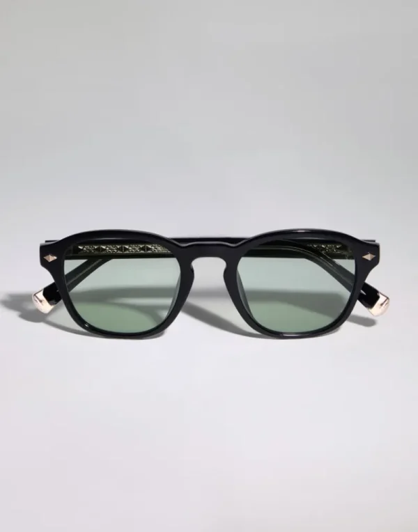 Occhiali | Occhiali Uomo-Brunello Cucinelli Occhiale da sole Intarsia Rays in acetato Nero (CLA78)