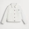 Capospalla-Brunello Cucinelli Outerwear in denim Soft tinto con monile Bianco (C600)