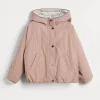 Capospalla-Brunello Cucinelli Outerwear in taffetà idrorepellente con cappuccio, imbottitura in Thermore® e monile Rosa (C9624)