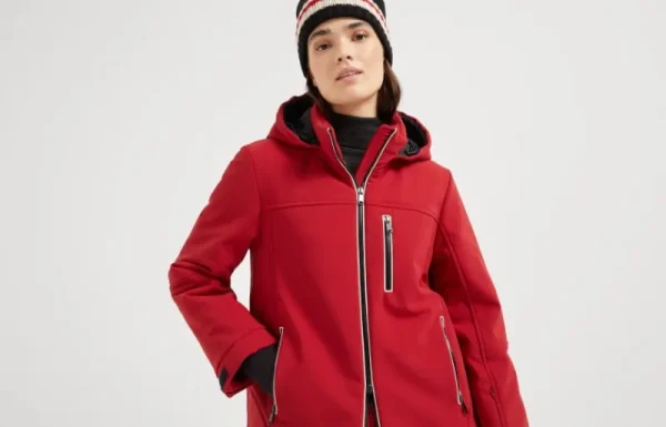 Travelwear | Capospalla-Brunello Cucinelli Outerwear Mountain in tessuto techno membranato con imbottitura in Thermore® e cappuccio Rosso (C637)