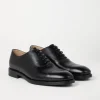 Stringate-Brunello Cucinelli Oxford in vitello Smart con puntale Nero (C101)