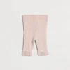 Newborn (0-24 Mesi)-Brunello Cucinelli Pantalone Baby Bernie in maglia di cotone a coste Rosa (CGI19)