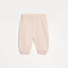 Newborn (0-24 Mesi)-Brunello Cucinelli Pantalone Baby Bernie in maglia jacquard di cotone Rosa (C2344)