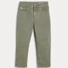 Pantaloni-Brunello Cucinelli Pantalone cinque tasche in denim leggero tinto comfort Militare (C7417)