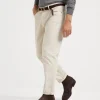 Denim-Brunello Cucinelli Pantalone cinque tasche traditional fit in denim leggero comfort tinto capo Beige (C6233)