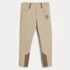 Travelwear | Pantaloni & Gonne-Brunello Cucinelli Pantalone Equestrian in interlock Couture di cotone stretch con logo Beige Freddo (C8539)