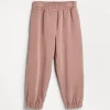 Travelwear-Brunello Cucinelli Pantalone in felpa Smooth di cotone Rosa (C9624)