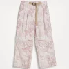 Pantaloni & Gonne-Brunello Cucinelli Pantalone in popeline Flower Print di cotone Rosa (C6002)