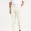 Pantaloni-Brunello Cucinelli Pantalone leisure fit in velluto 250 righe di cotone con pince Latte (C2976)