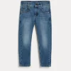 Pantaloni & Gonne-Brunello Cucinelli Pantalone slim fit in denim comfort Denim Chiaro (C8345)