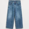 Pantaloni & Gonne-Brunello Cucinelli Pantalone Straight in denim leggero con monile Denim (C8982)