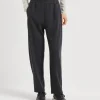 Travelwear-Brunello Cucinelli Pantalone Track in interlock di cashmere Grigio Medio (C001)