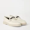 Mocassini & Flat Shoes-Brunello Cucinelli Penny loafer in denim idrorepellente con Precious Detail Beige (C004)