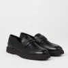 Mocassini & Flat Shoes-Brunello Cucinelli Penny loafer in nappa con monile Nero (C101)